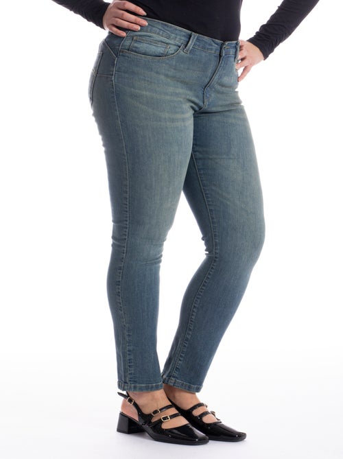 Jeans pitillo push-up stretch OBSPU3 'OBER' - Kiabi