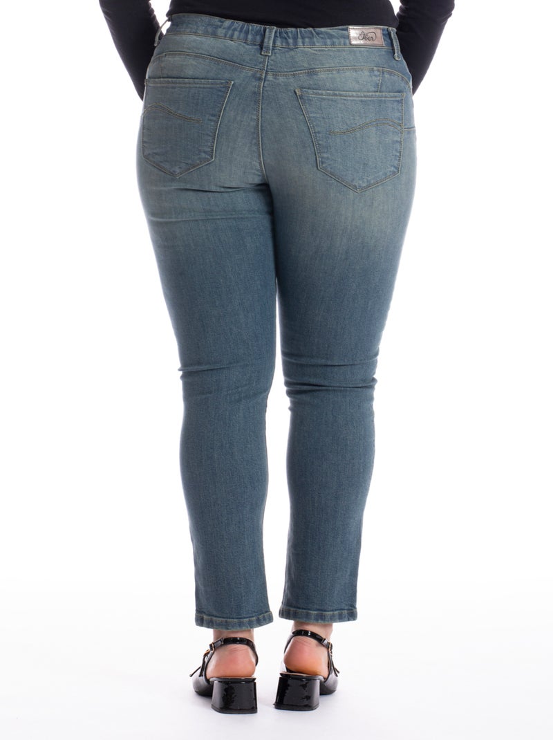 Jeans pitillo push-up stretch OBSPU3 'OBER' Azul - Kiabi