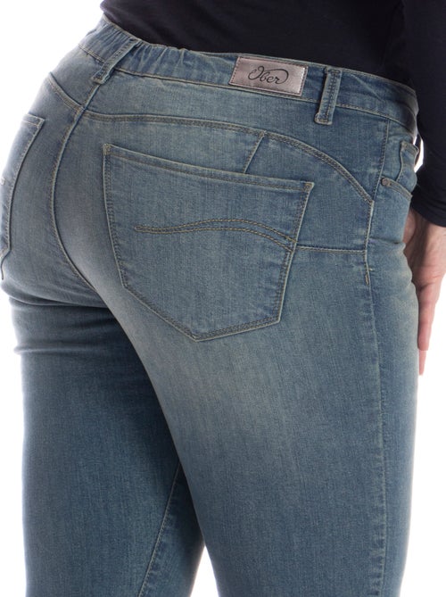 Jeans pitillo push-up stretch OBSPU3 'OBER' - Kiabi