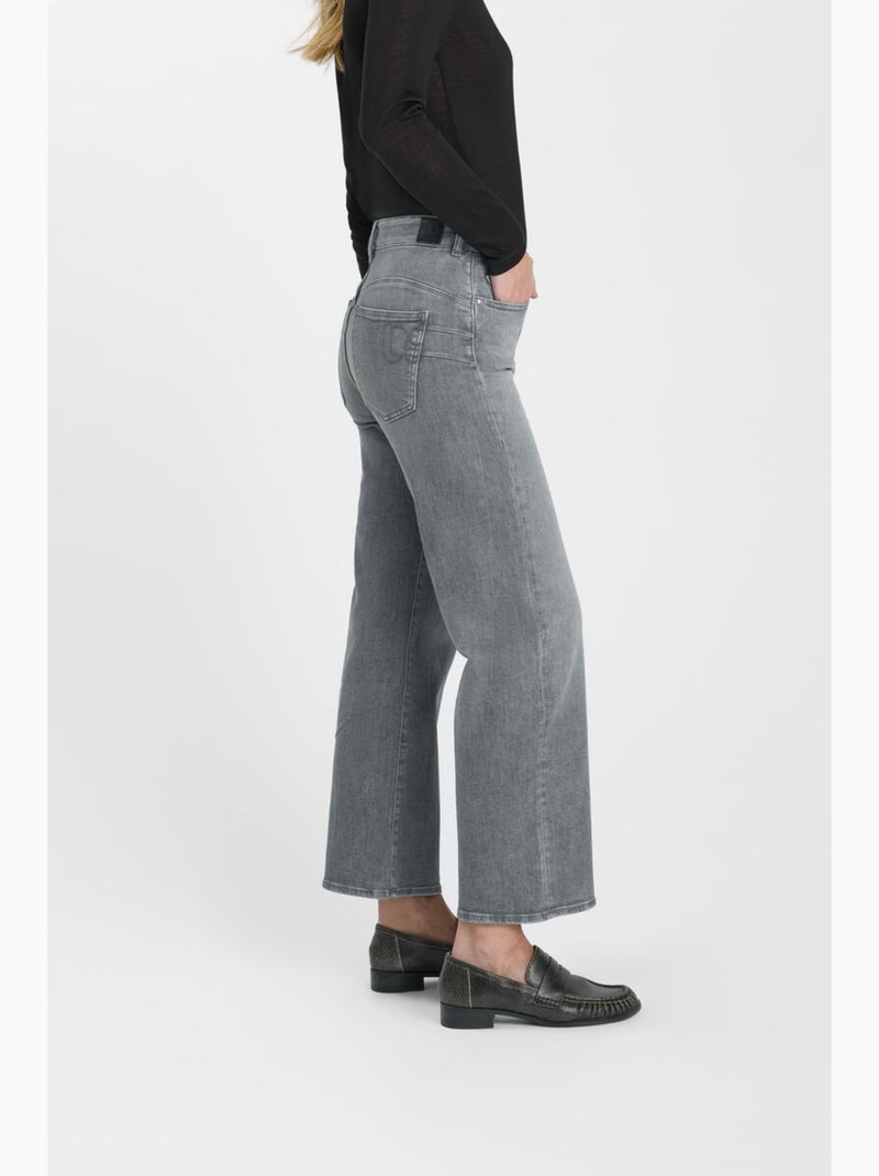 Jeans pulp wide leg Waldo gris N°2 'Le Temps Des Cerises' Gris - Kiabi
