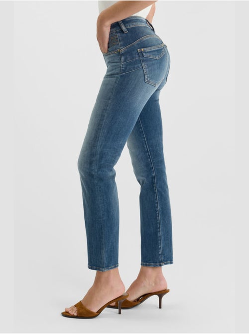 Jeans push-up recto tiro alto PULP, 7/8 - Kiabi