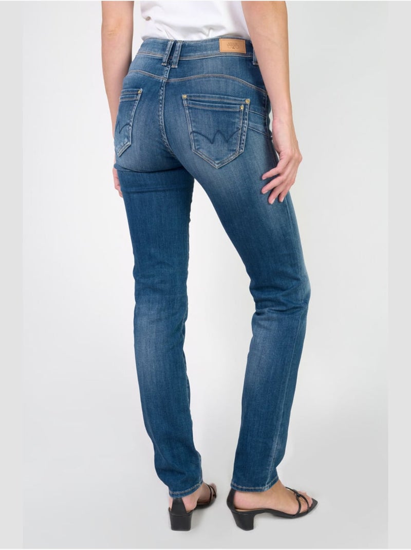 Jeans push-up recto tiro alto PULP, largo 34 Azul - Kiabi