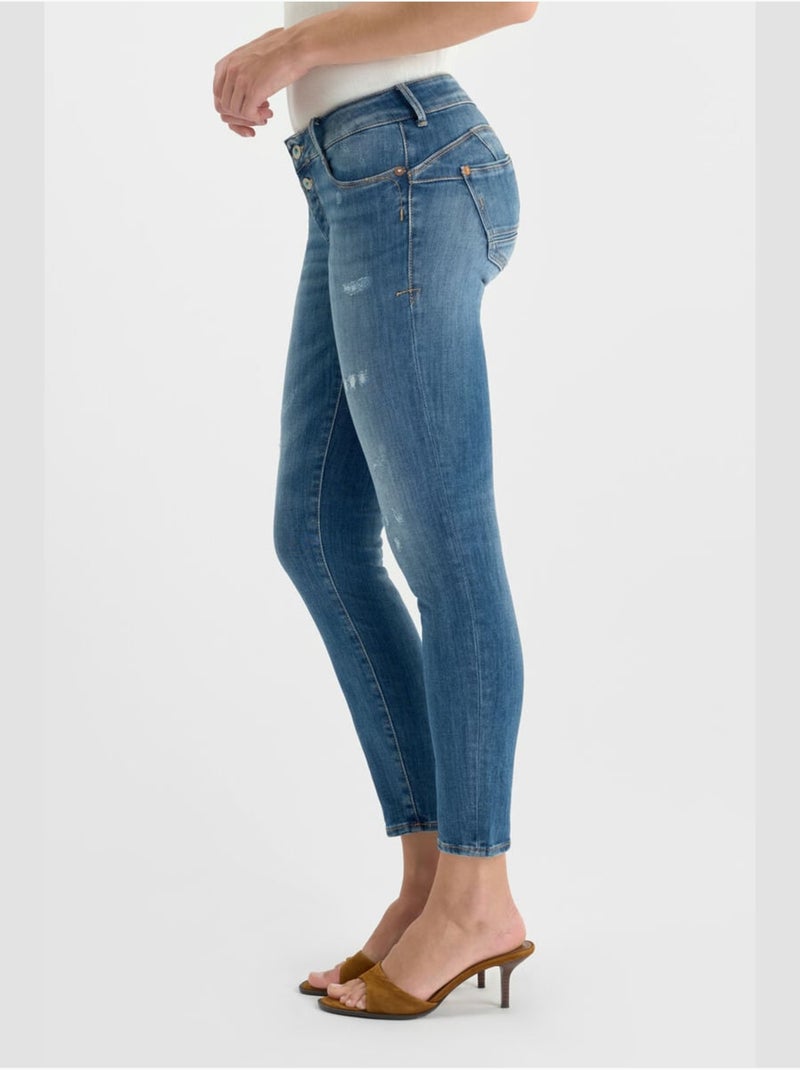Jeans push-up slim PULP, 7/8 Azul - Kiabi