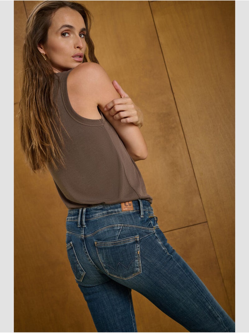 Jeans push-up slim pulp, largo 34 Azul - Kiabi