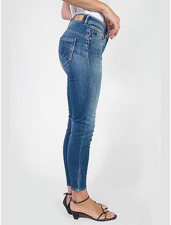 Jeans push-up slim tiro alto PULP, 7/8