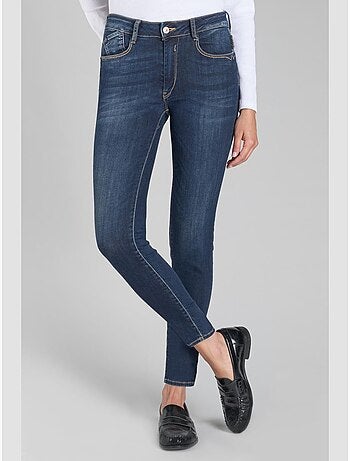 Jeans push-up slim tiro alto PULP, 7/8
