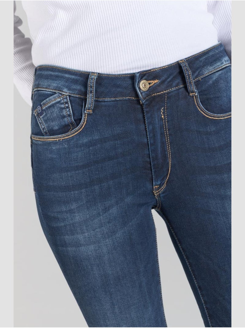 Jeans push-up slim tiro alto PULP, 7/8 Azul - Kiabi