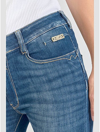 Jeans push-up slim tiro alto PULP, 7/8
