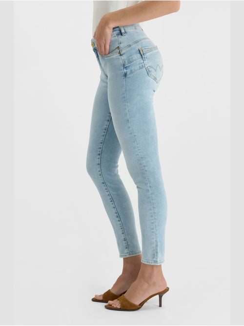 Jeans push-up slim tiro alto PULP, 7/8 - Kiabi Jeans push-up slim tiro alto PULP, 7/8 - Kiabi