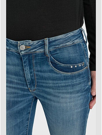 Jeans push-up slim tiro alto pulp, 7/8