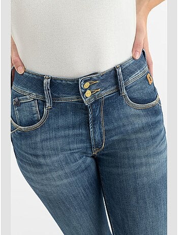 Jeans push-up slim tiro alto PULP, 7/8