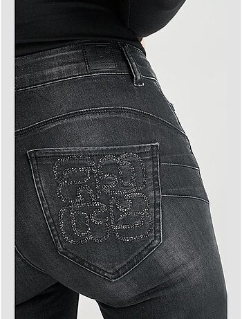 Jeans push-up slim tiro alto PULP, 7/8