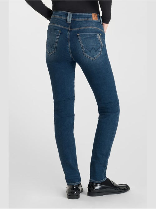 Jeans push-up slim tiro alto PULP, largo 34 - Kiabi Jeans push-up slim tiro alto PULP, largo 34 - Kiabi