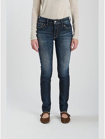 Jeans push-up slim tiro alto pulp, largo 34