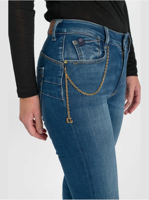 Jeans push-up slim tiro alto pulp, largo 34 - Kiabi