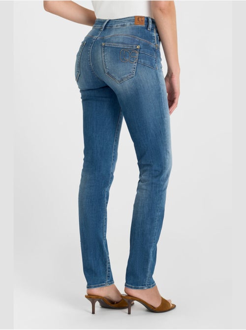 Jeans push-up slim tiro alto PULP, largo 34 - Kiabi