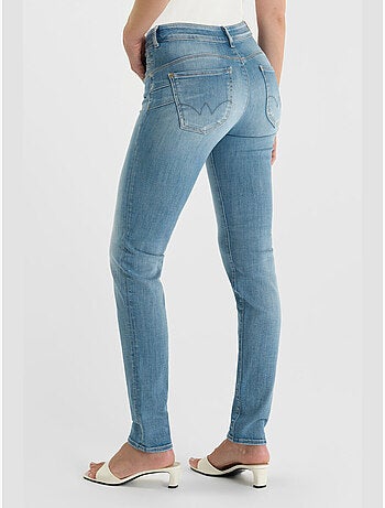 Jeans push-up slim tiro alto PULP, largo 34