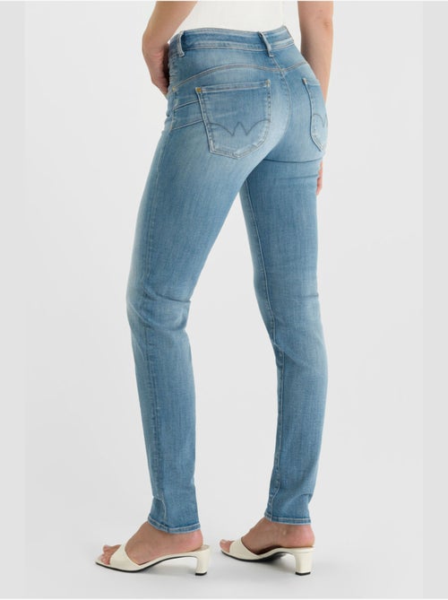 Jeans push-up slim tiro alto PULP, largo 34 - Kiabi Jeans push-up slim tiro alto PULP, largo 34 - Kiabi