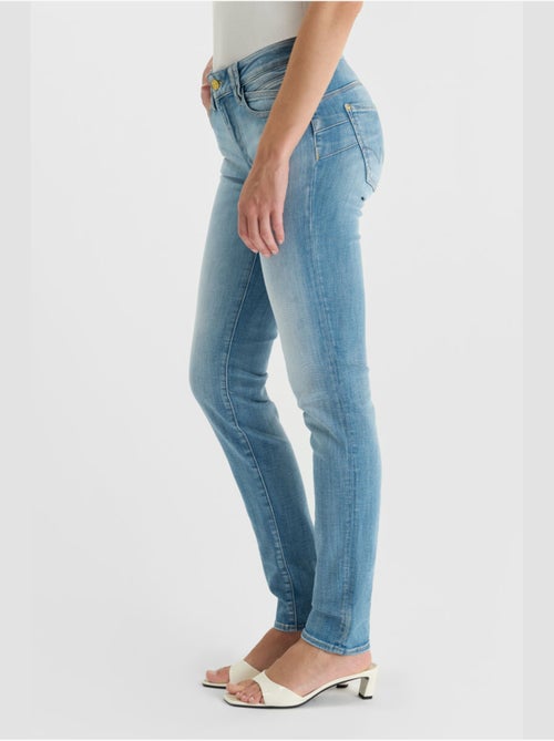 Jeans push-up slim tiro alto PULP, largo 34 - Kiabi Jeans push-up slim tiro alto PULP, largo 34 - Kiabi