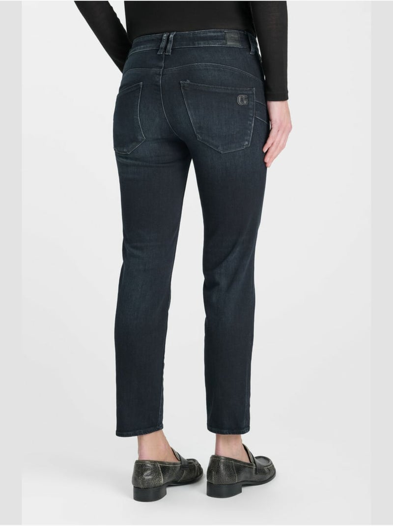 Jeans push-up  tiro alto PULP, 7/8 Azul - Kiabi