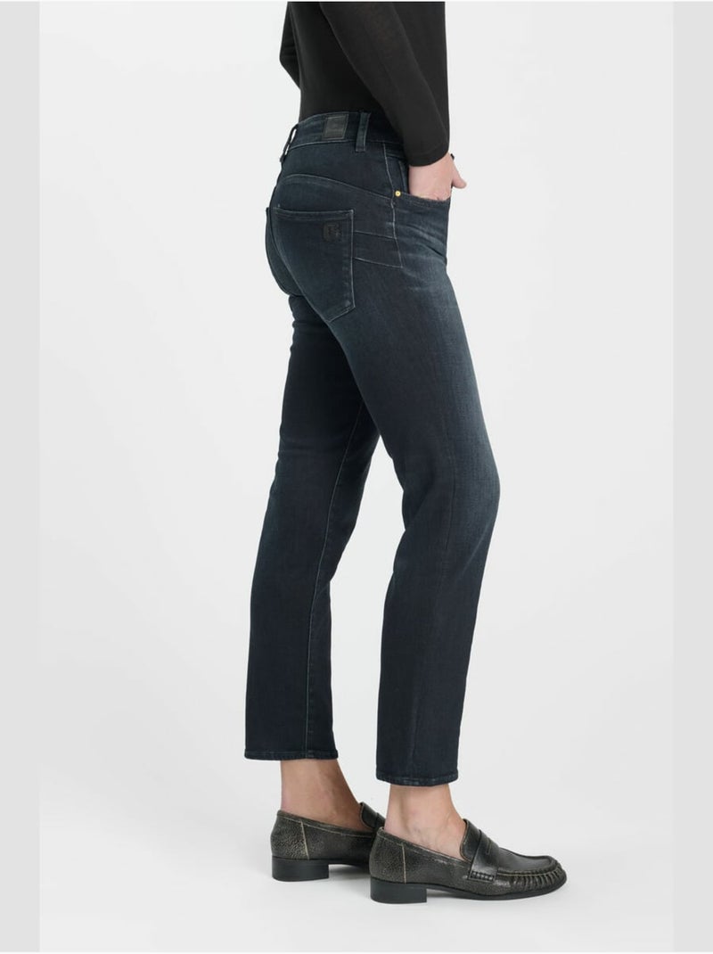 Jeans push-up  tiro alto PULP, 7/8 Azul - Kiabi
