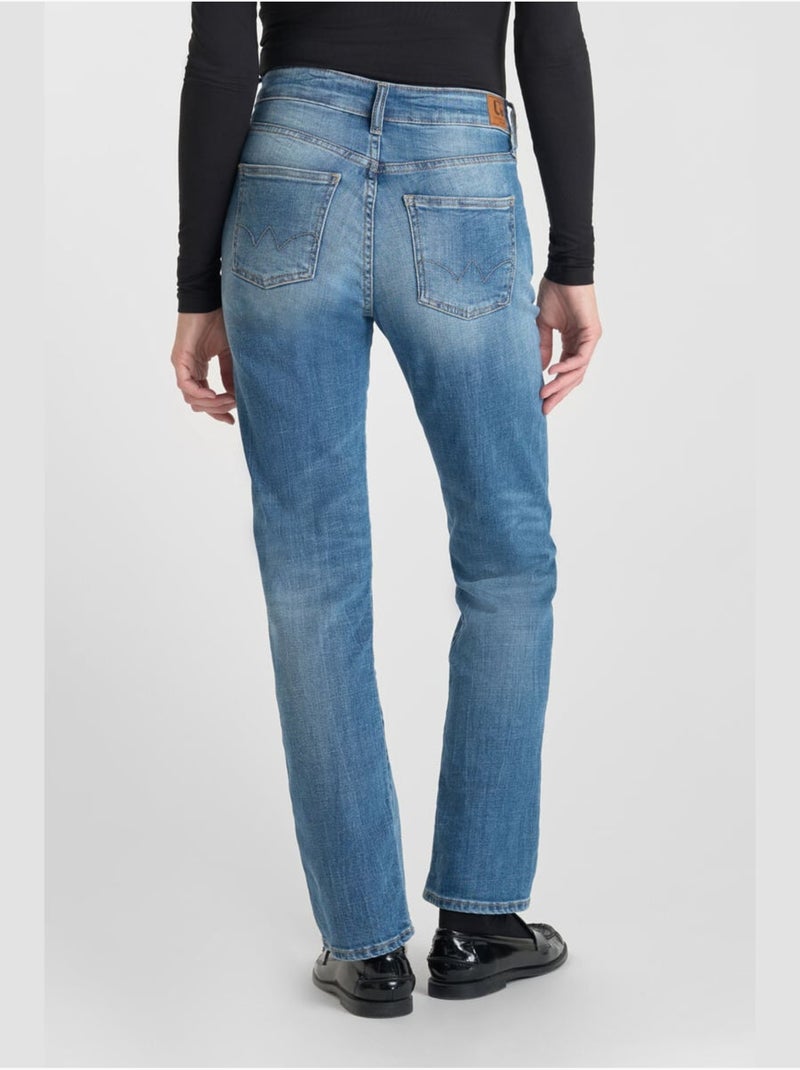 Jeans recto , 7/8 Azul - Kiabi