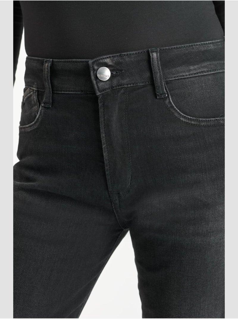 Jeans recto , 7/8 Negro - Kiabi