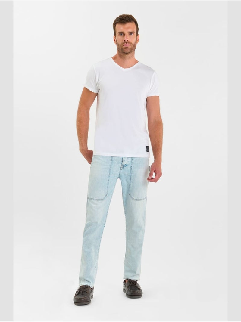 Jeans recto , largo 34 Azul - Kiabi