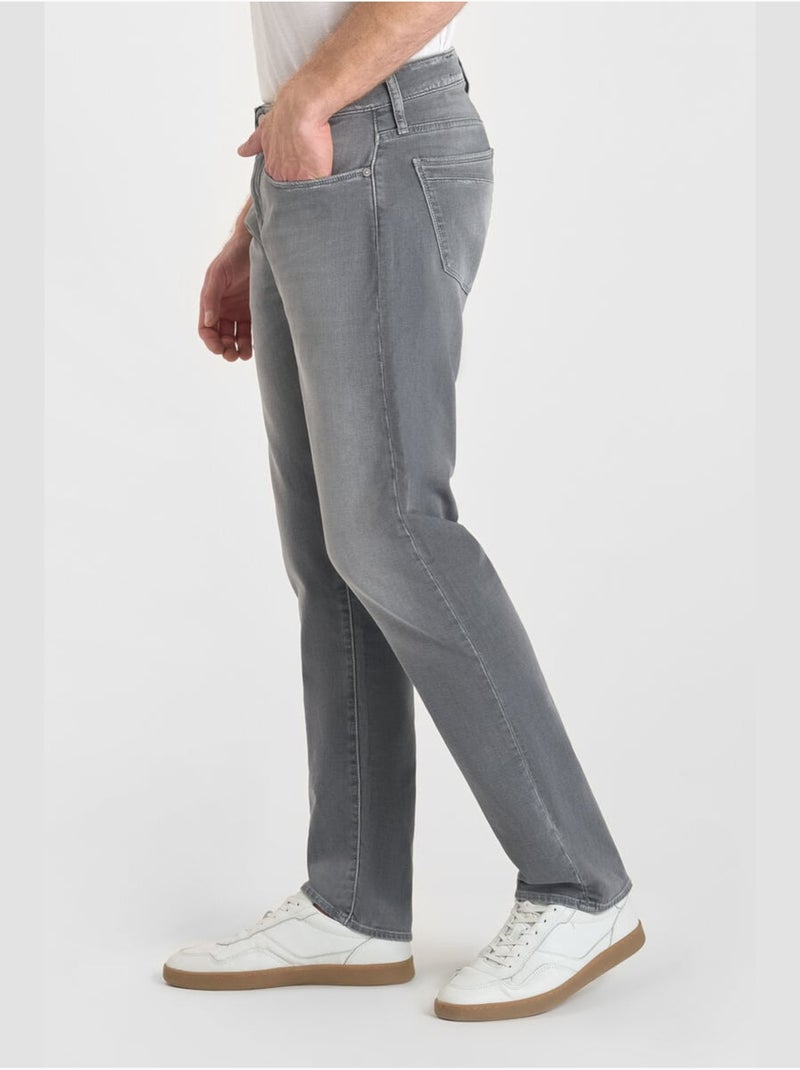 Jeans recto , largo 34 Gris - Kiabi