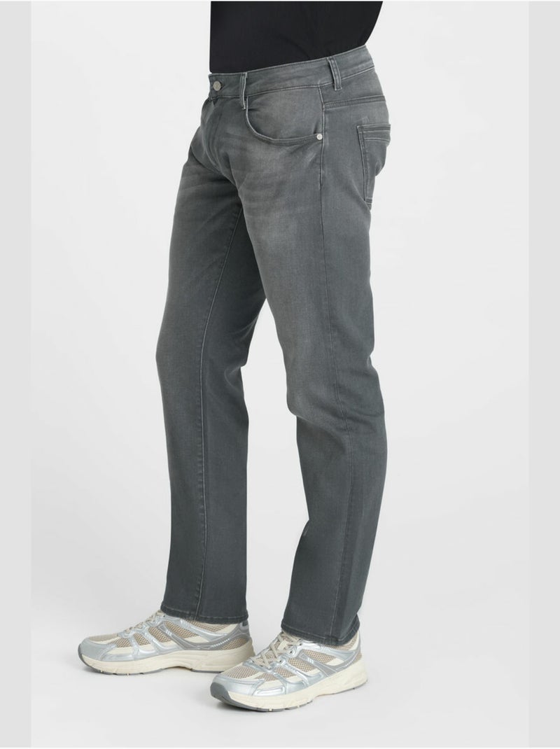 Jeans recto , largo 34 Gris - Kiabi