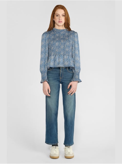 Jeans recto pulp slim tiro alto, largo 34 - Kiabi Jeans recto pulp slim tiro alto, largo 34 - Kiabi