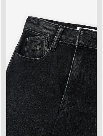 Jeans recto pulp slim tiro alto, largo 34