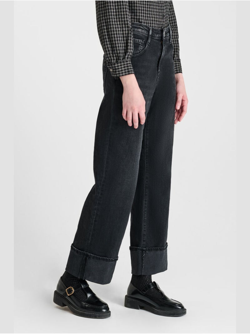 Jeans recto REVERS, largo 34 Negro - Kiabi