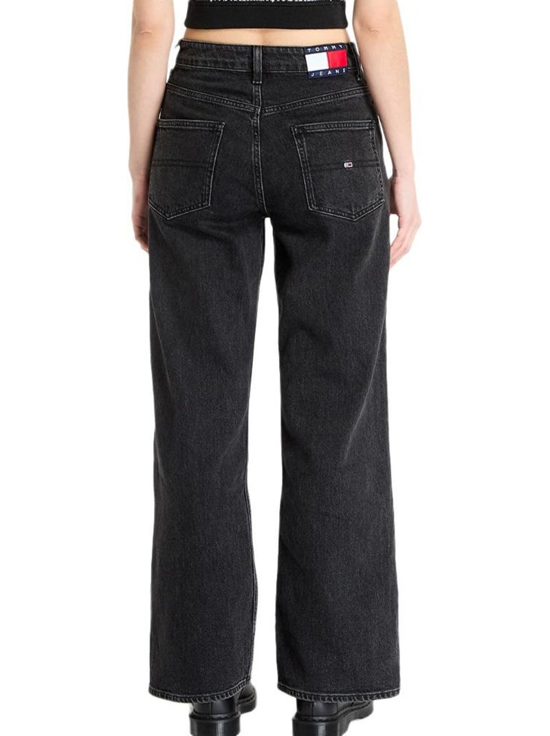 Jeans Rectos de Mujer Tommy Hilfiger Negro - Kiabi