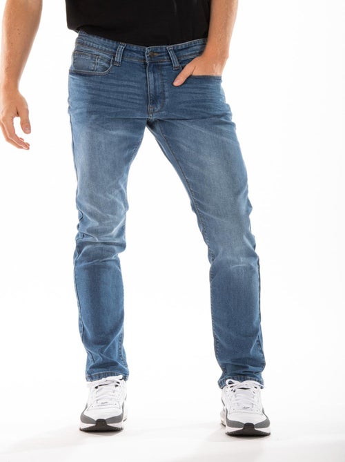 Jeans RL80 Fibreflex® super lavado a la piedra corte recto ajustado SANCHEZ 'Rica Lewis' - Kiabi Jeans RL80 Fibreflex® super lavado a la piedra corte recto ajustado SANCHEZ 'Rica Lewis' - Kiabi