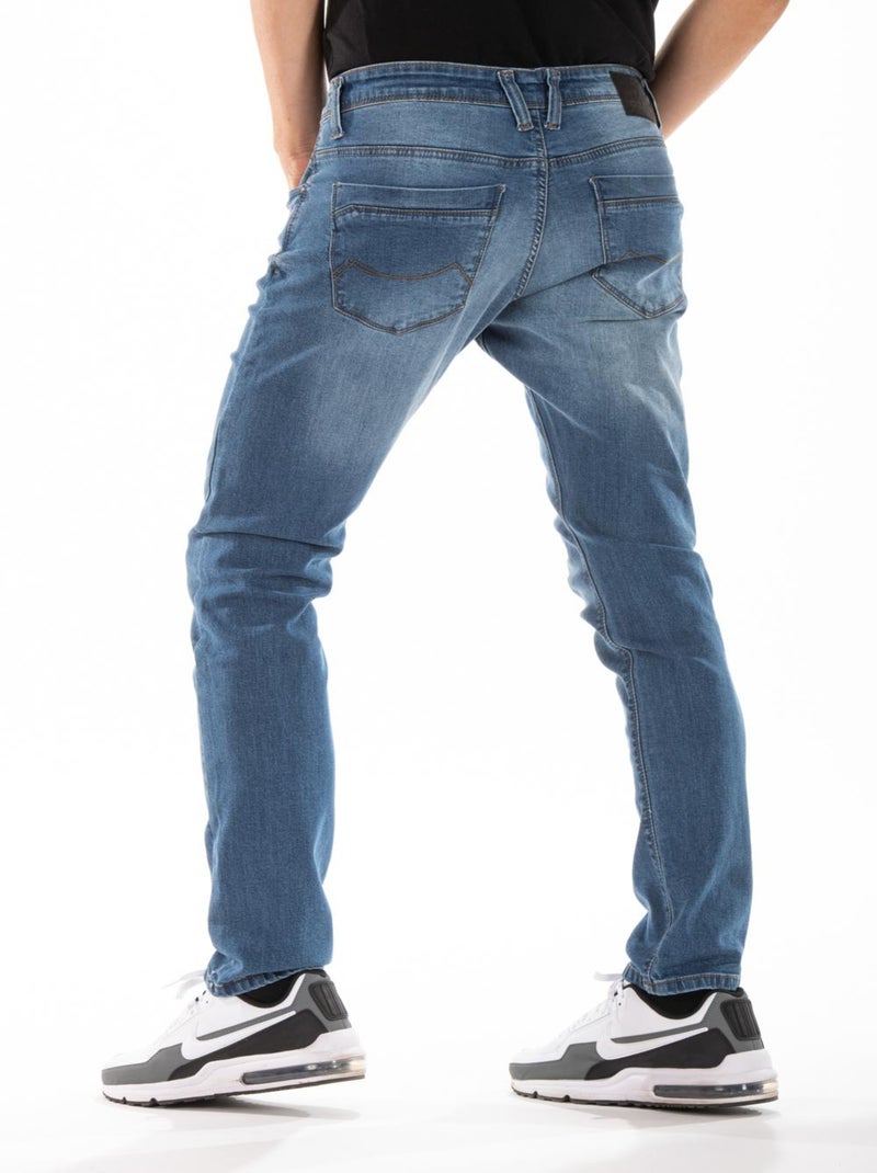 Jeans RL80 Fibreflex® super lavado a la piedra corte recto ajustado SANCHEZ 'Rica Lewis' Azul - Kiabi