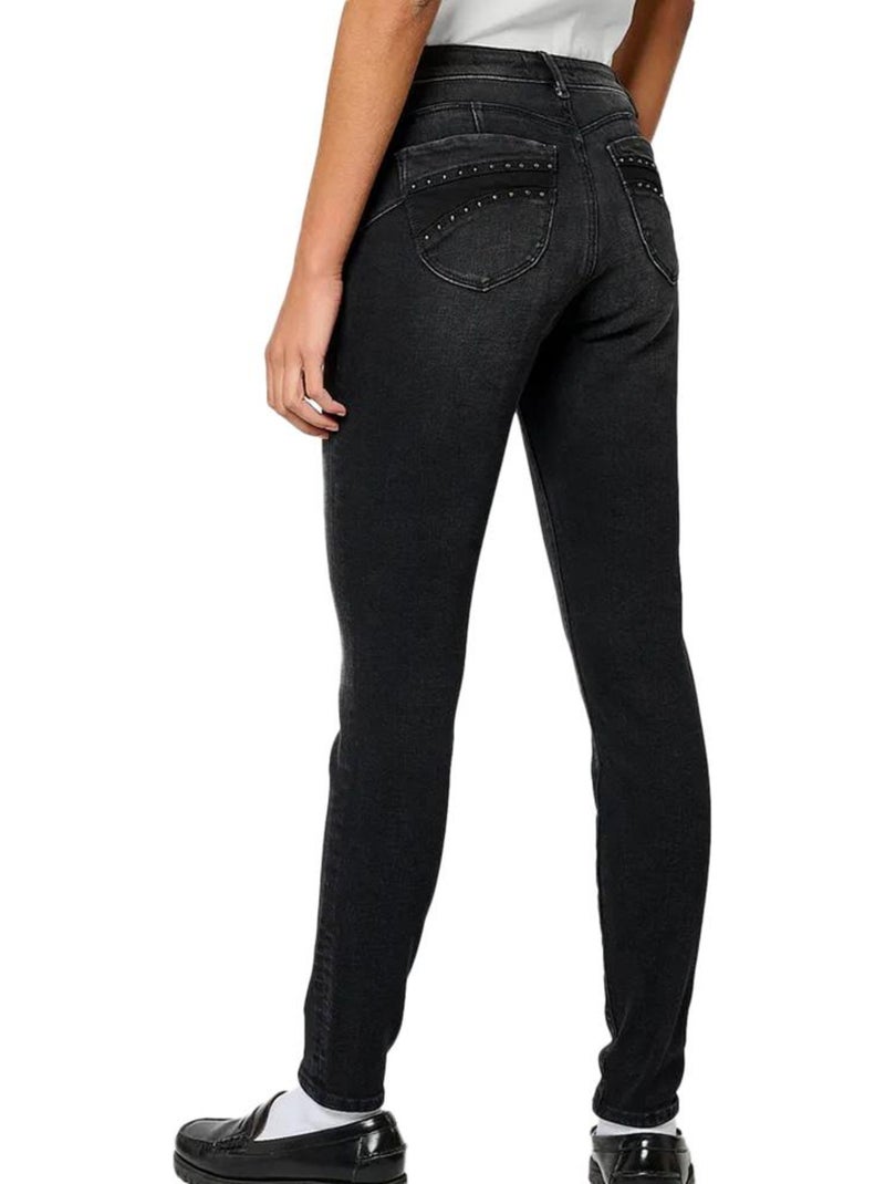 Jeans Slim de Mujer Kaporal Negro - Kiabi