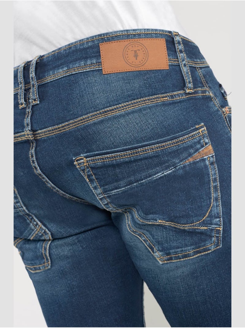 Jeans slim elástica 700/11, largo 34 Azul - Kiabi