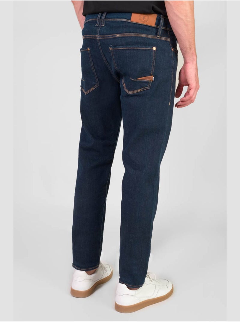 Jeans slim elástica 700/11, largo 34 Azul - Kiabi