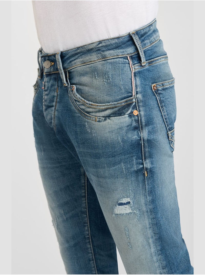 Jeans slim elástica 700/11, largo 34 Azul - Kiabi