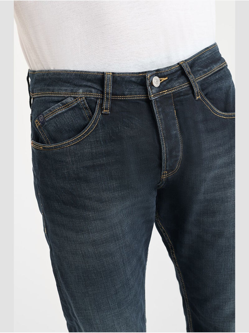 Jeans slim elástica 700/11, largo 34 Azul - Kiabi