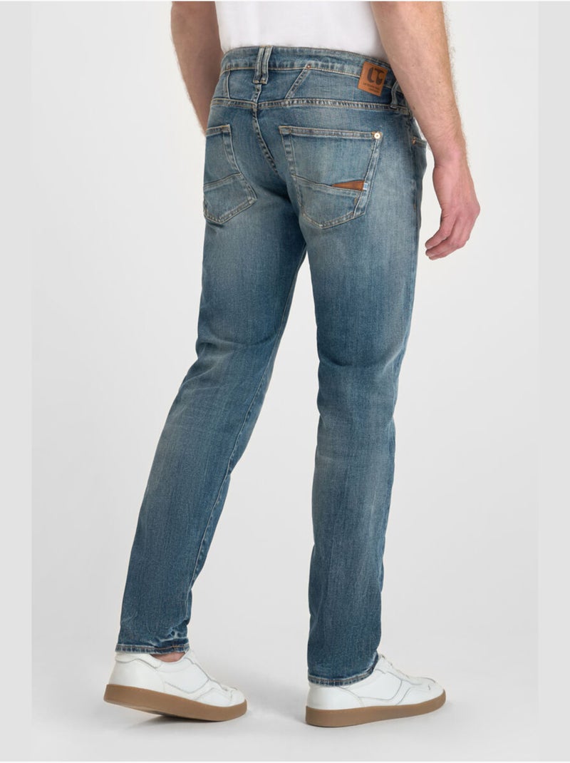 Jeans slim elástica 700/11, largo 34 Azul - Kiabi