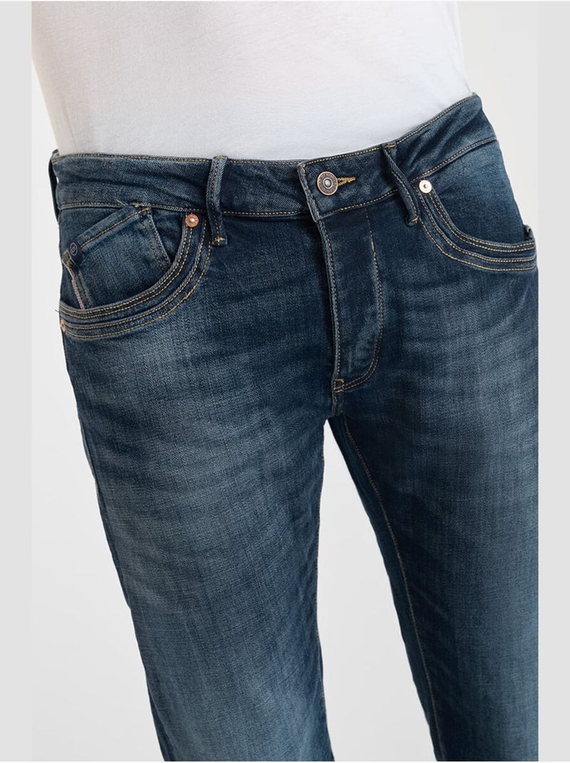 Jeans slim elástica 700/11, largo 34 Azul - Kiabi