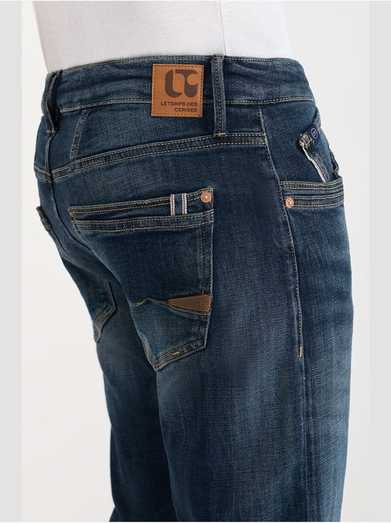 Jeans slim elástica 700/11, largo 34 Azul - Kiabi