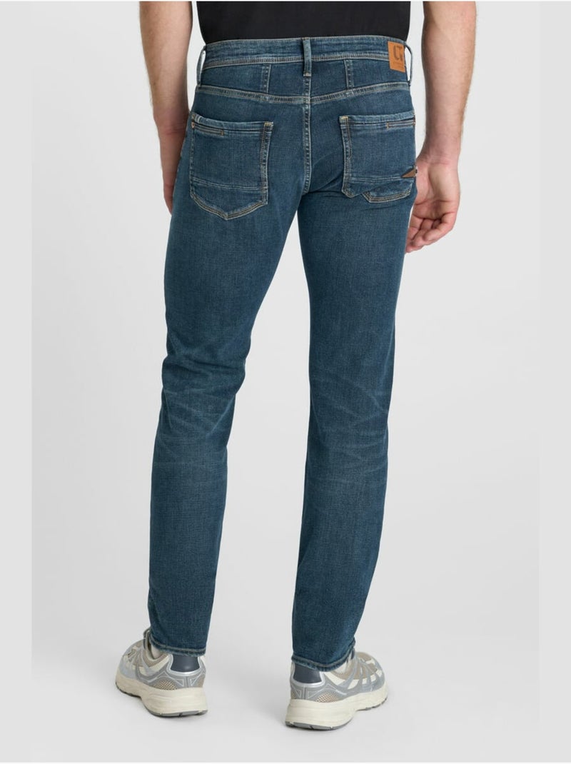 Jeans slim elástica 700/11, largo 34 Azul - Kiabi
