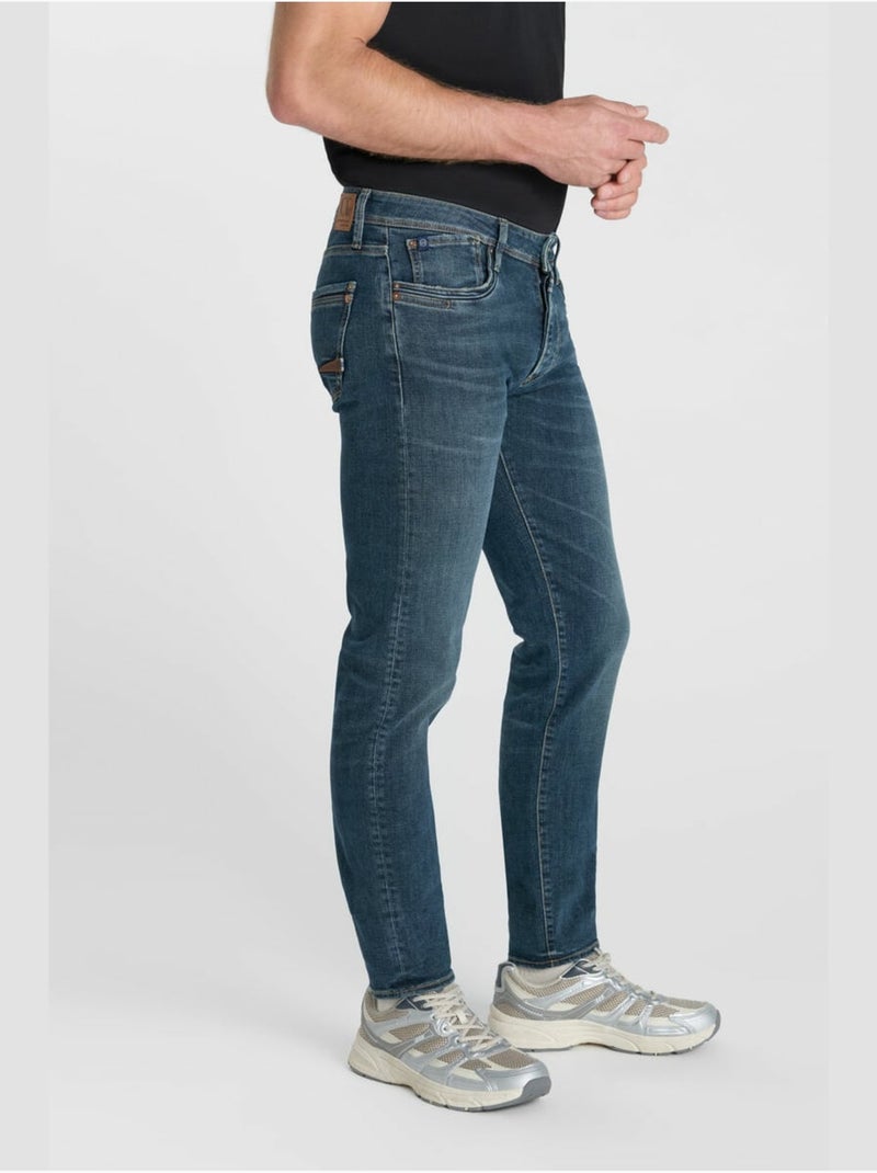 Jeans slim elástica 700/11, largo 34 Azul - Kiabi