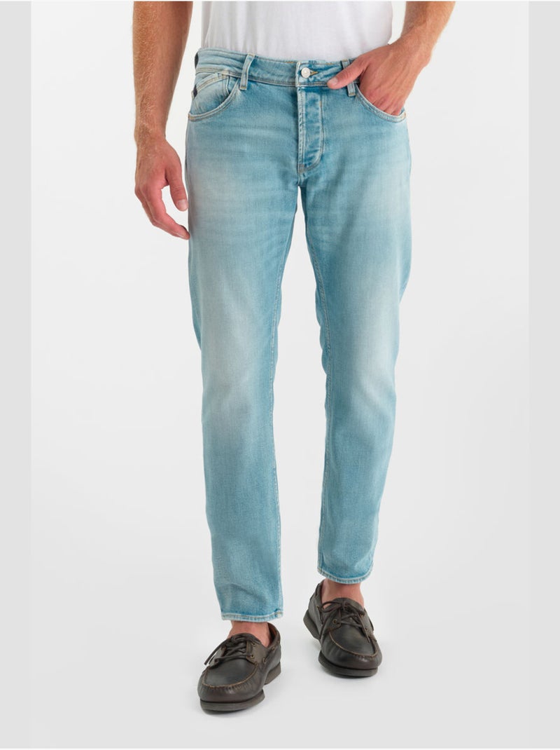Jeans slim elástica 700/11, largo 34 Azul - Kiabi