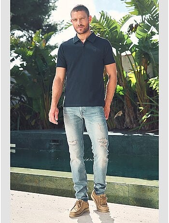 Jeans slim elástica 700/11, largo 34