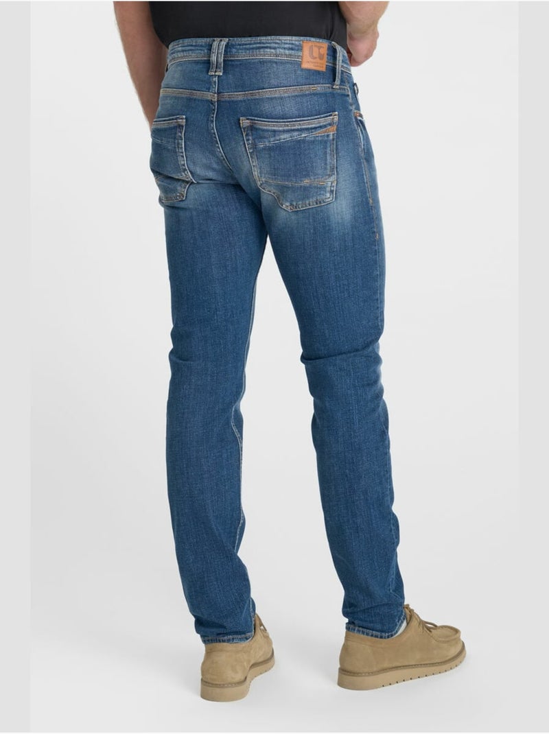 Jeans slim elástica 700/11, largo 34 Azul - Kiabi
