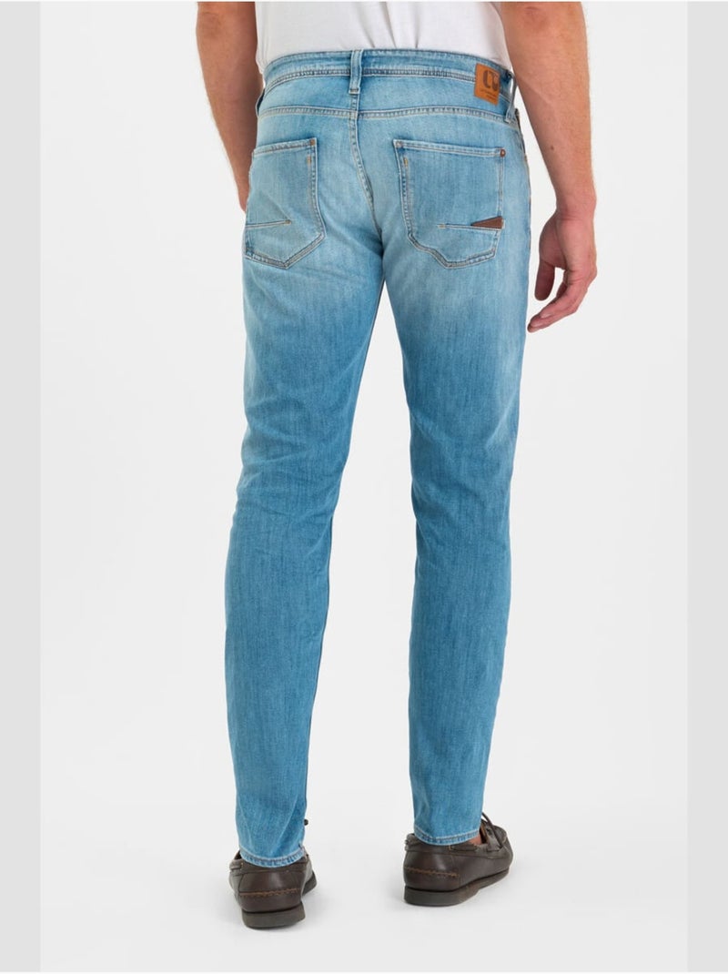 Jeans slim elástica 700/11, largo 34 Azul - Kiabi